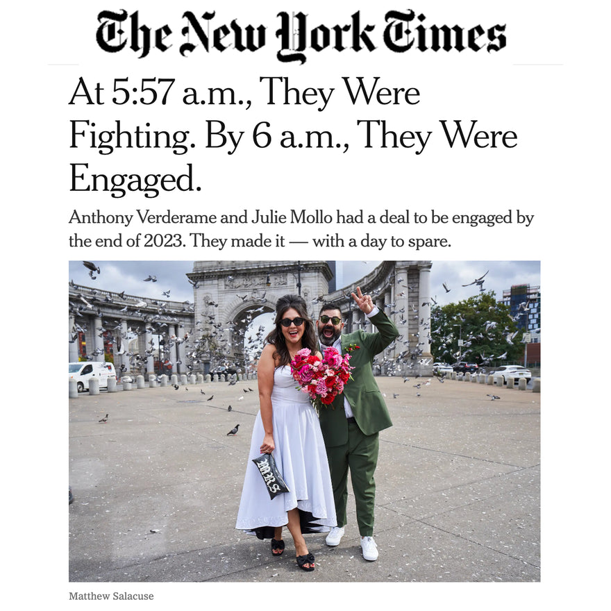 NEW YORK TIMES X OUR WEDDING!